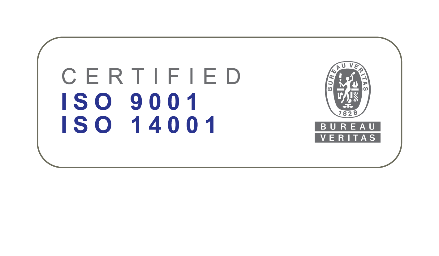 Bureau Veritas Certified — ISO 9001 & ISO 14001